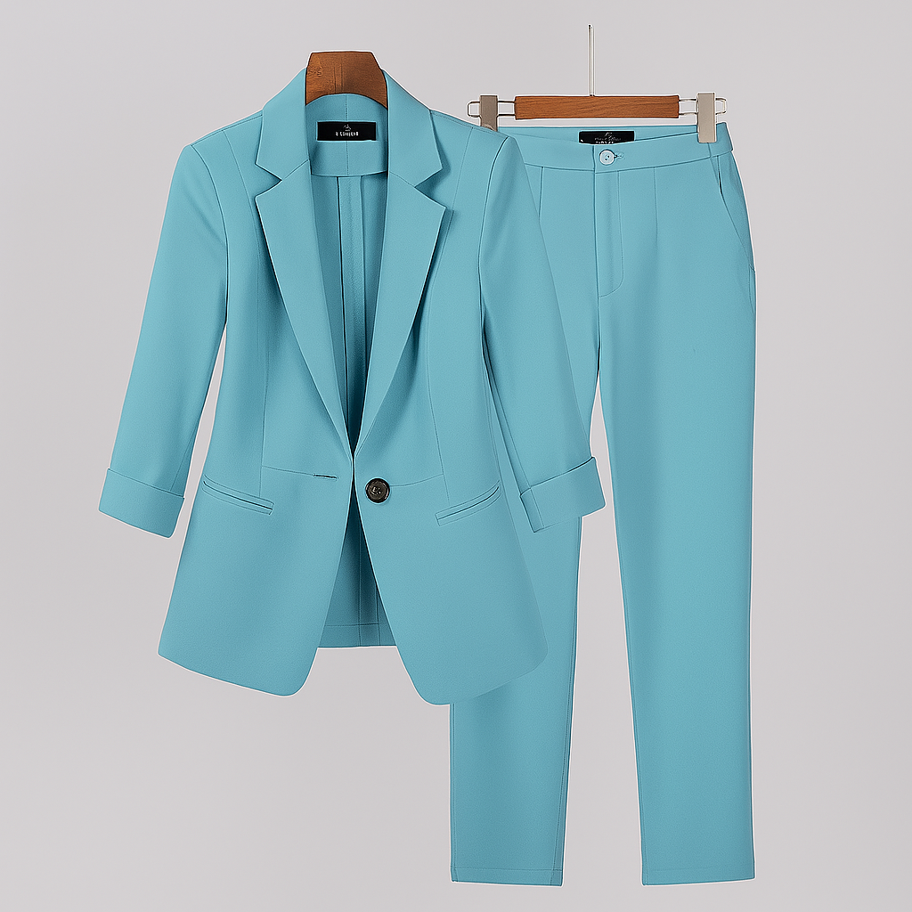 Women’s Formal Suit Set with Blazer and Pants 2