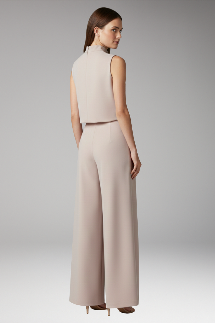Women's Jumpsuit with High Collar and Wide Legs 3
