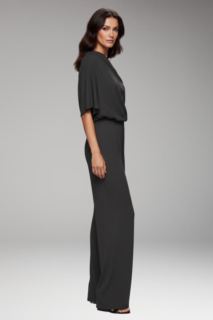 Women's Jumpsuit with Single-Breasted Design and Relaxed Fit 2