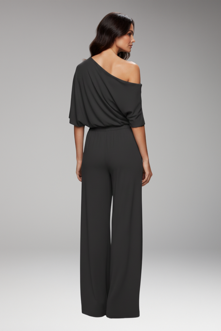 Women's Jumpsuit with Single-Breasted Design and Relaxed Fit 3