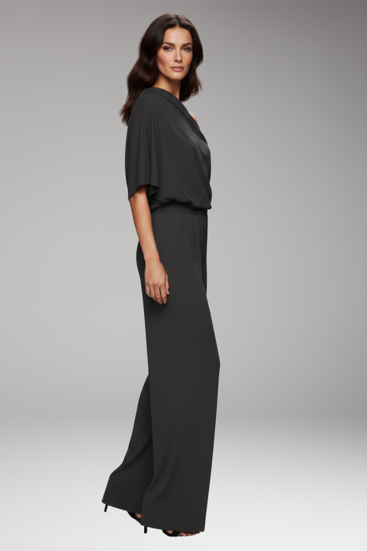 Women's Jumpsuit with Single-Breasted Design and Relaxed Fit 4