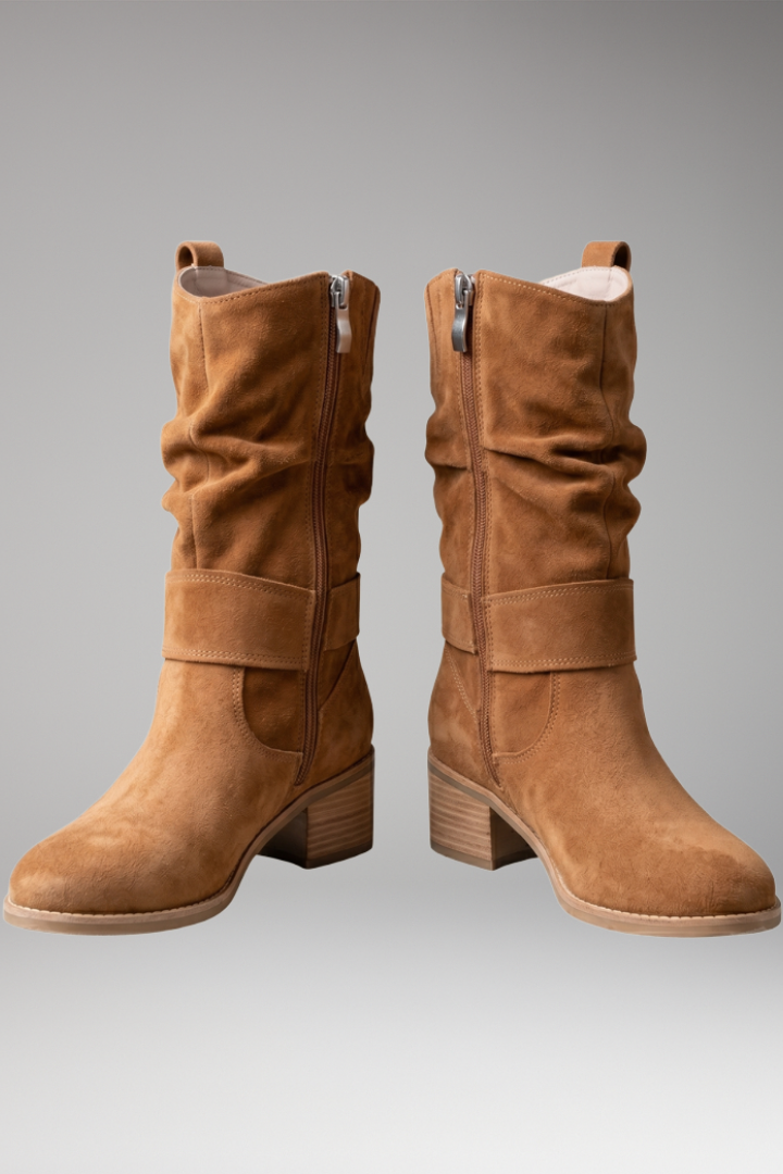 Women's Orthopedic Boots with Side Zippers and Slouchy Fit 1