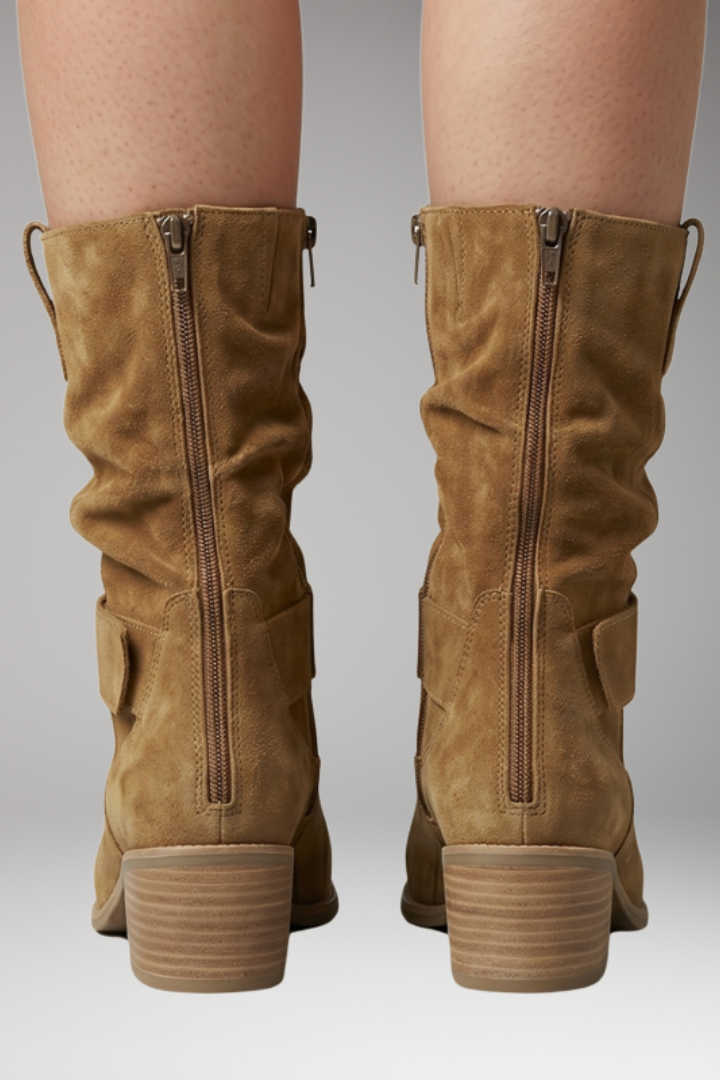 Women's Orthopedic Boots with Side Zippers and Slouchy Fit 4