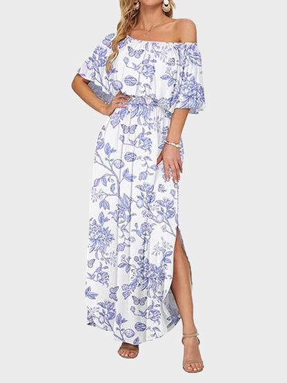 Women's Plus Size Off-Shoulder Maxi Dress 1