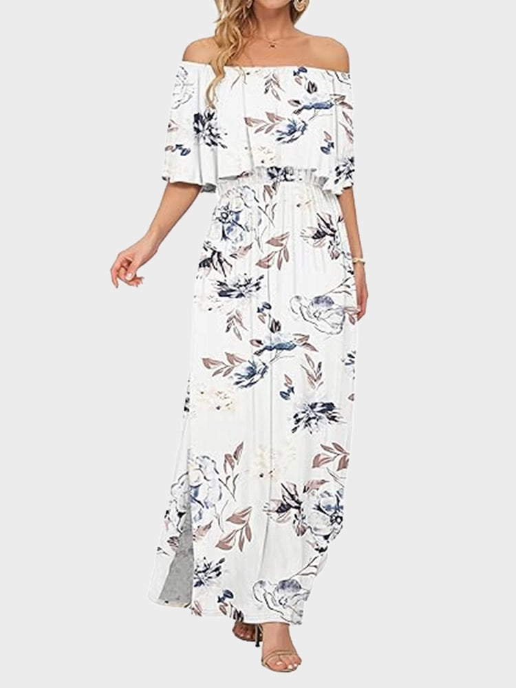 Women's Plus Size Off-Shoulder Maxi Dress 2