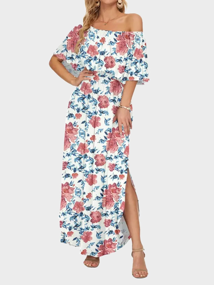 Women's Plus Size Off-Shoulder Maxi Dress 5