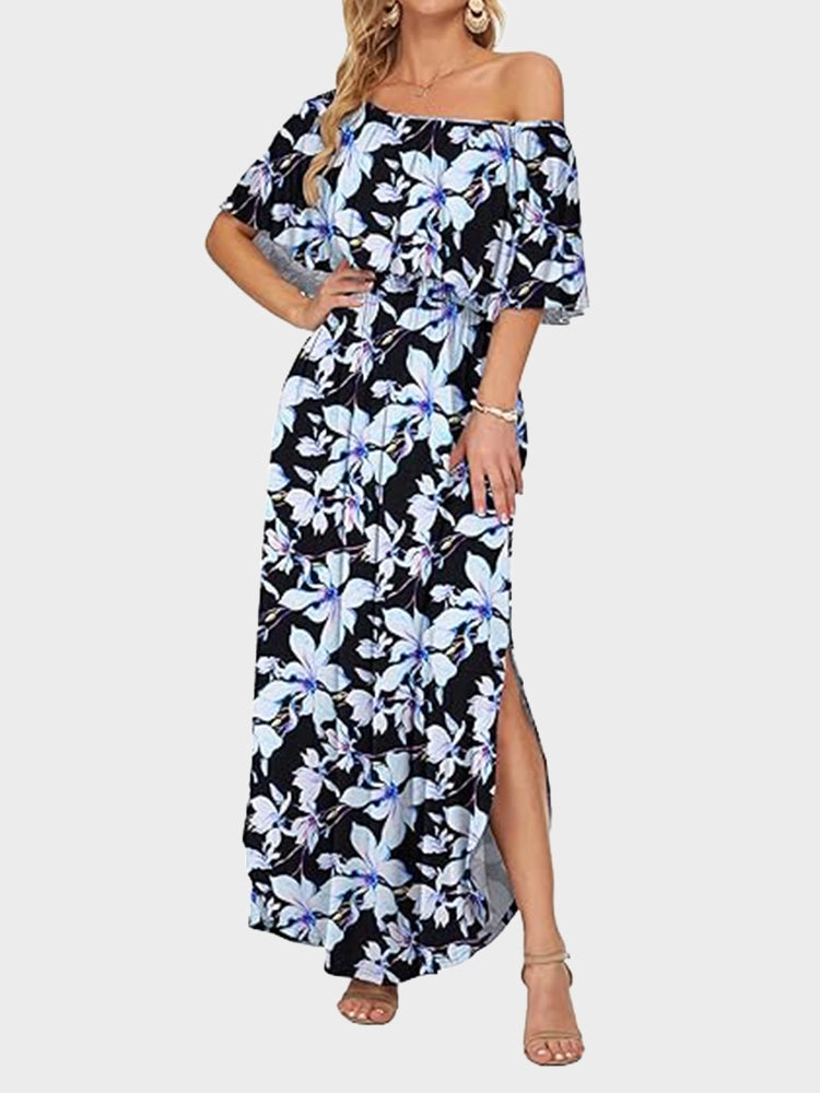 Women's Plus Size Off-Shoulder Maxi Dress 6