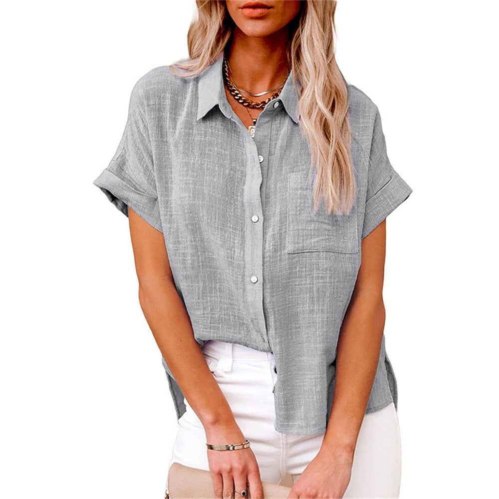 Women’s Shirt | Short Sleeve Button Down 5