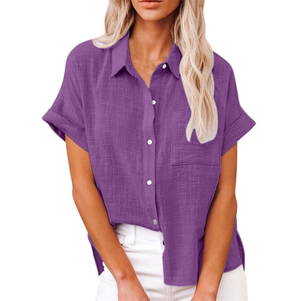 Women’s Shirt | Short Sleeve Button Down 7