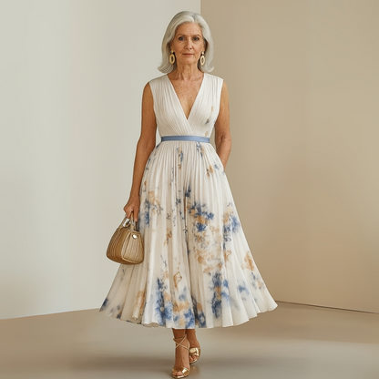 Women’s Summer Dress | Pleated Sleeveless Maxi 7