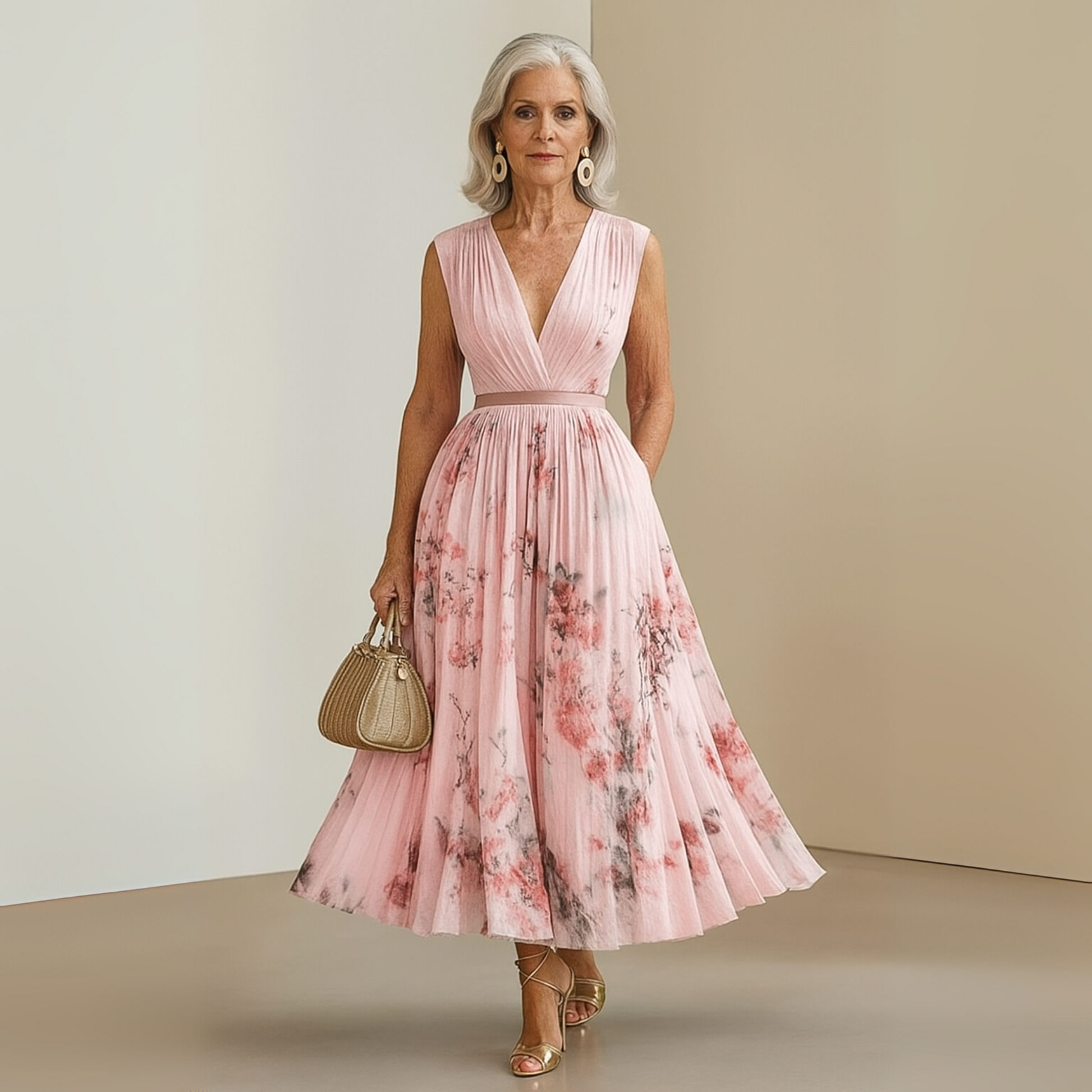 Women’s Summer Dress | Pleated Sleeveless Maxi 8