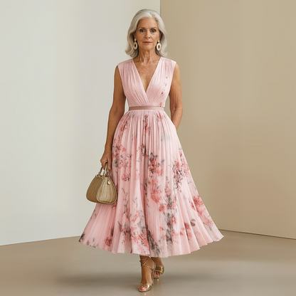 Women’s Summer Dress | Pleated Sleeveless Maxi 8