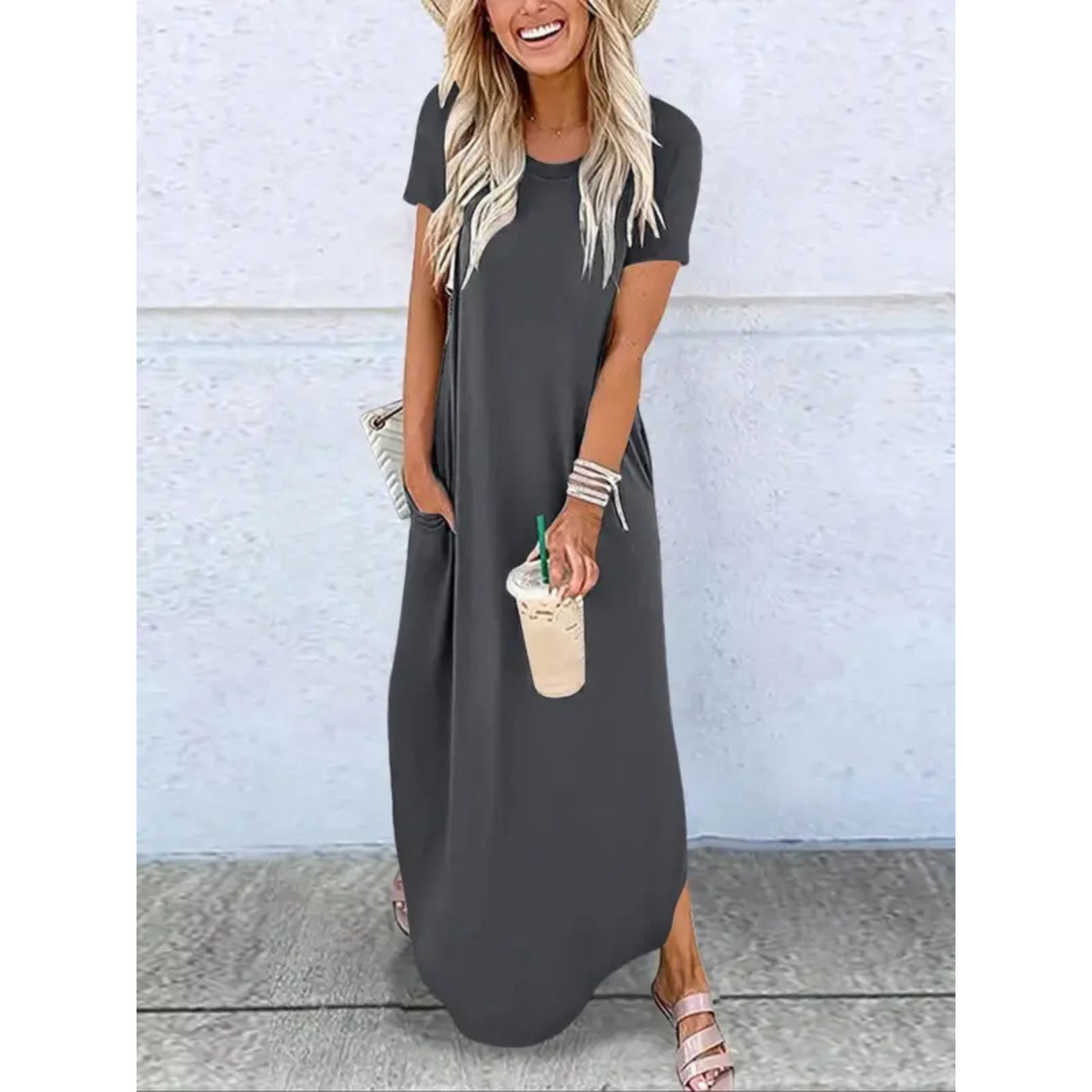 Women's Summer Dress | Round Neck Maxi 0