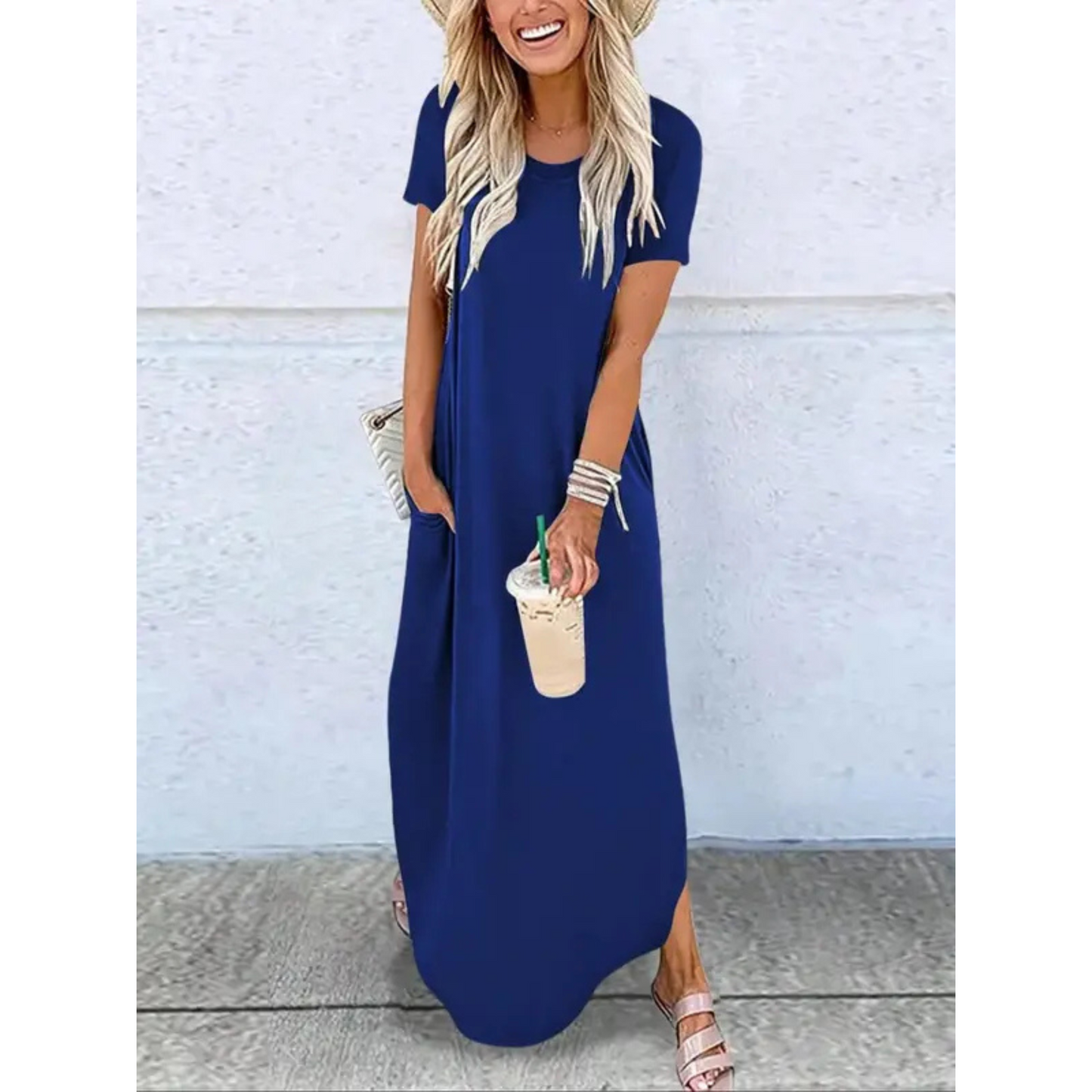 Women's Summer Dress | Round Neck Maxi 1