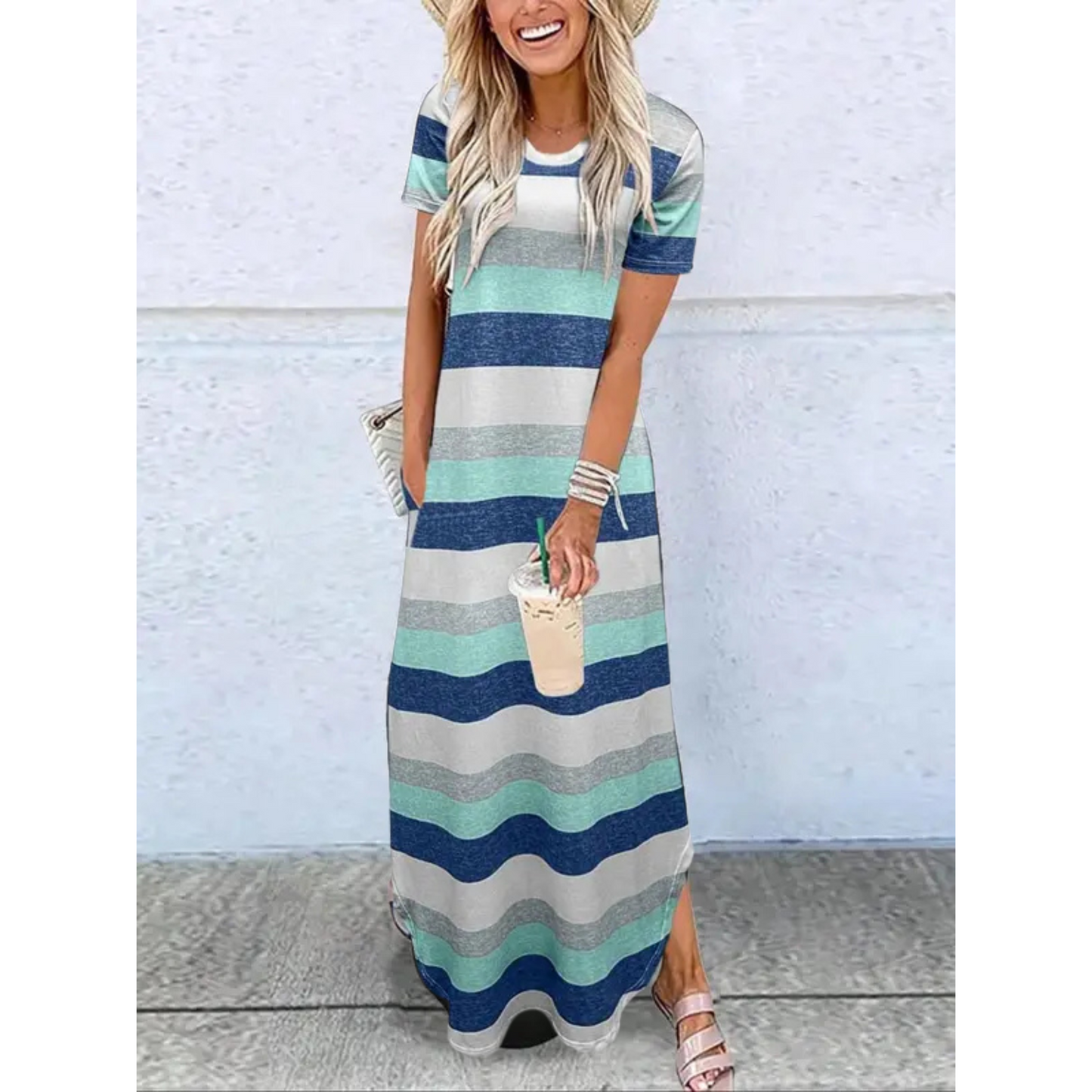 Women's Summer Dress | Round Neck Maxi 5