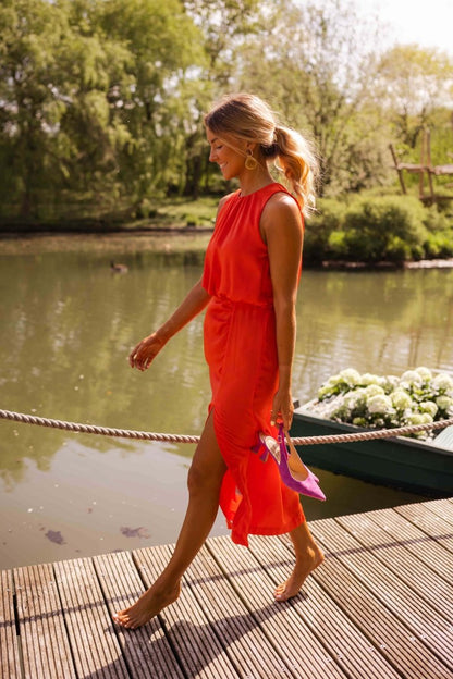 Women’s Summer Dress | Sleeveless Split Midi 3