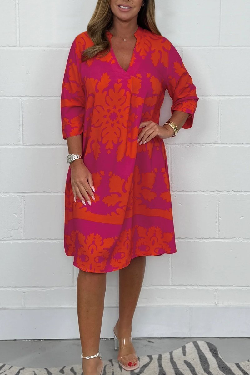 Women’s Summer Dress | Three Quarter Sleeve Midi 1