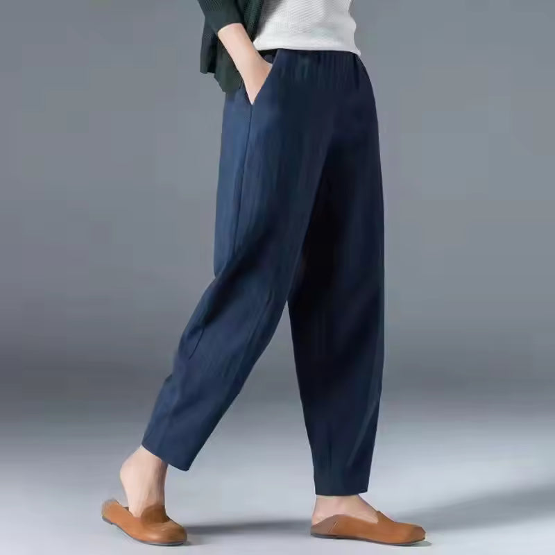 Women's Summer Trousers | Tapered Leg Cut 1