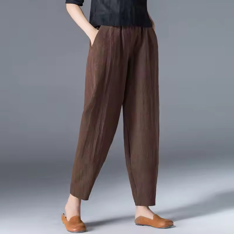 Women's Summer Trousers | Tapered Leg Cut 10