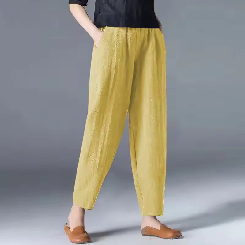 Women's Summer Trousers | Tapered Leg Cut 4