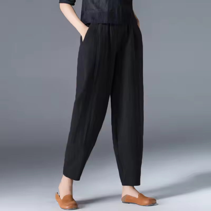 Women's Summer Trousers | Tapered Leg Cut 7