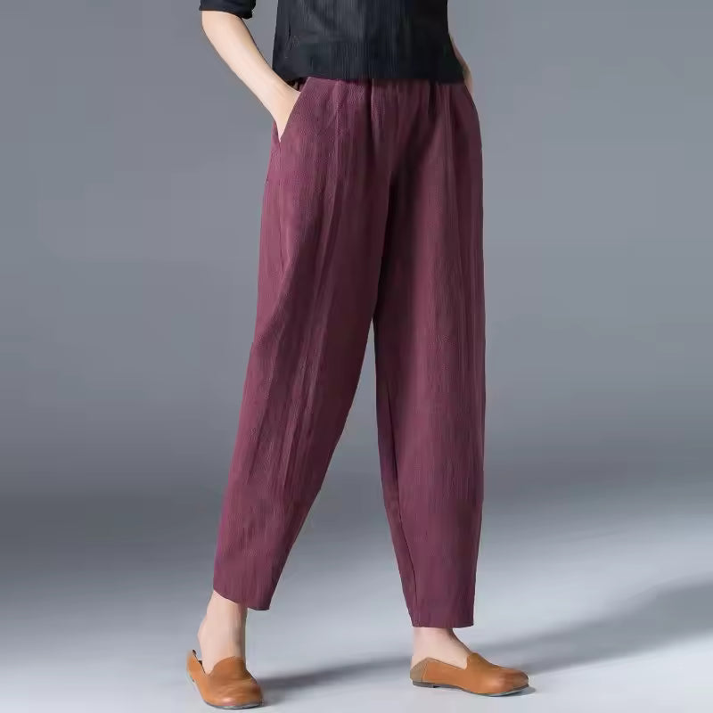 Women's Summer Trousers | Tapered Leg Cut 8