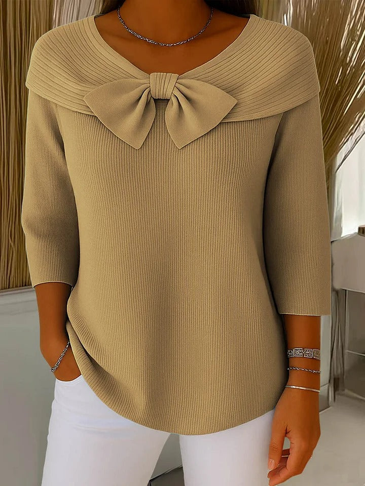 Women’s Sweater | Bow Detail Round Neck 2
