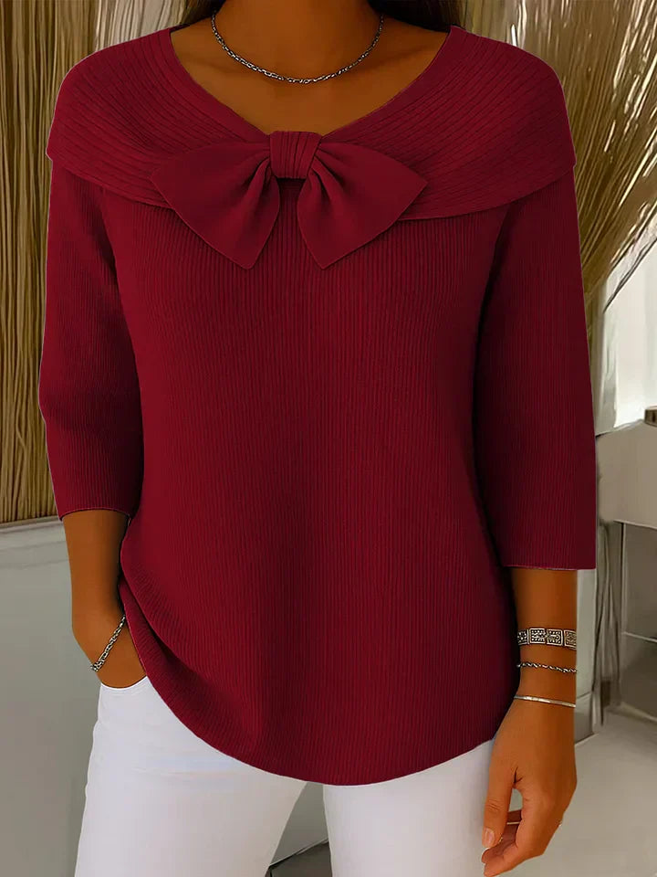 Women’s Sweater | Bow Detail Round Neck 3