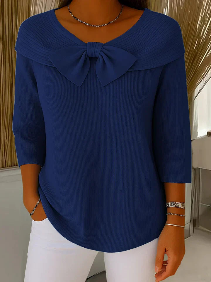 Women’s Sweater | Bow Detail Round Neck 4