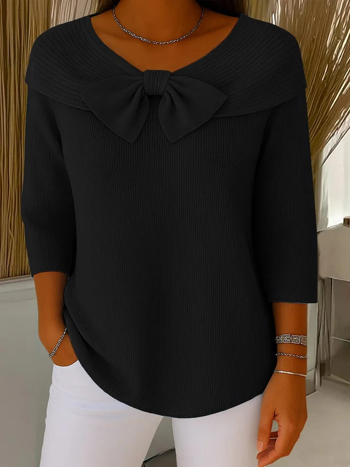 Women’s Sweater | Bow Detail Round Neck 5