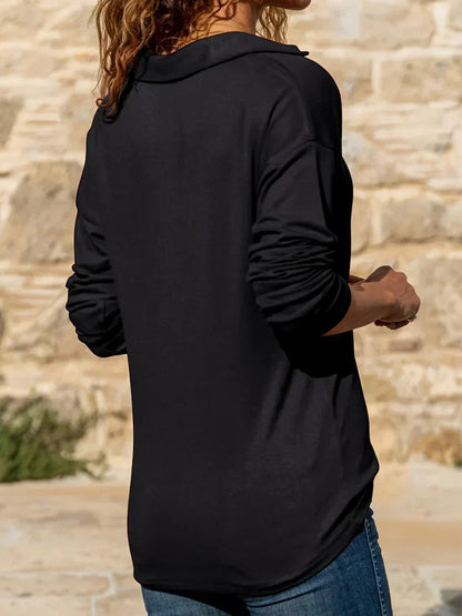 Women's Sweater | Collared Half Zip Style 6