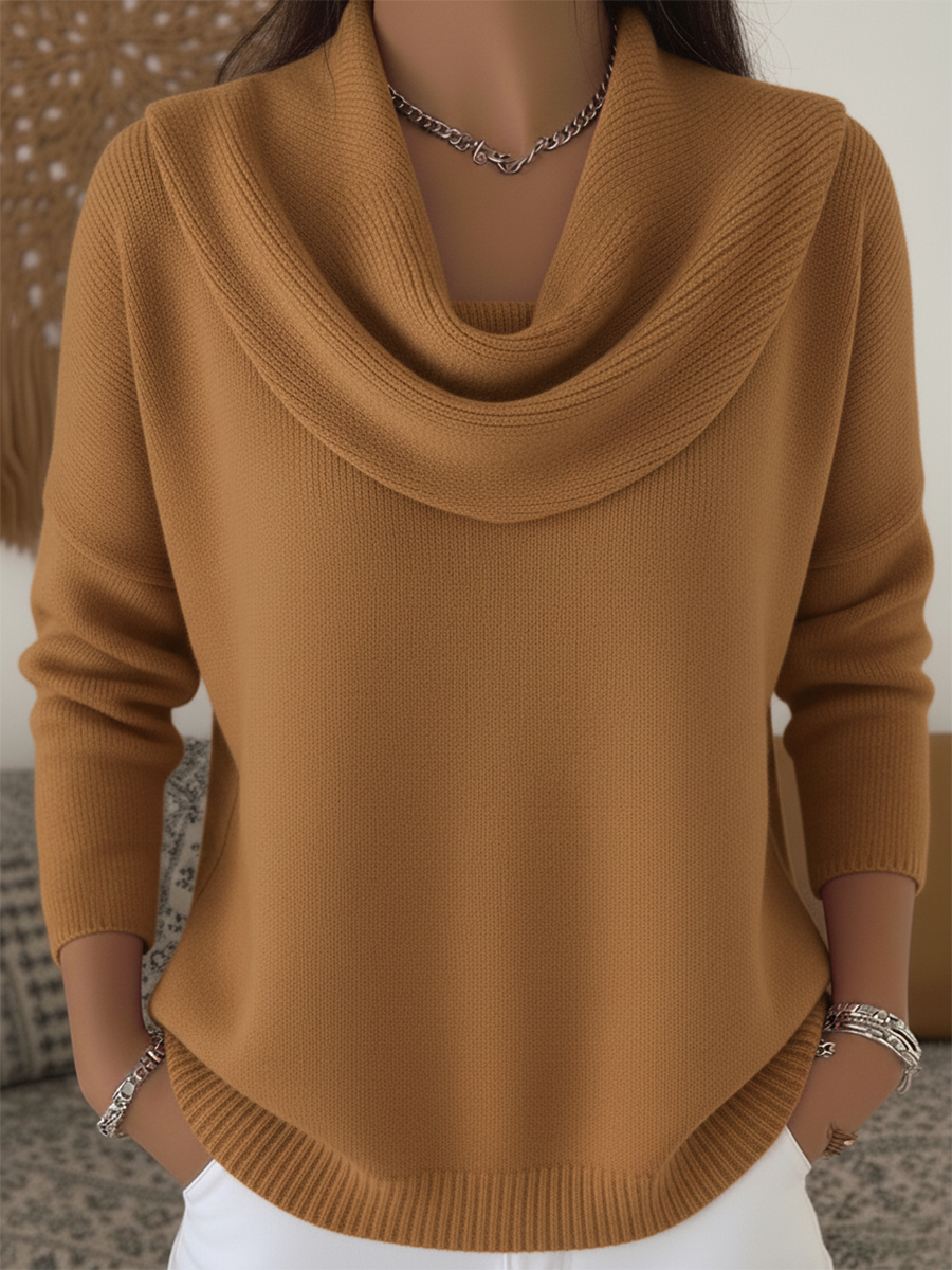 Women’s Sweater | Cowl Collar Design 1