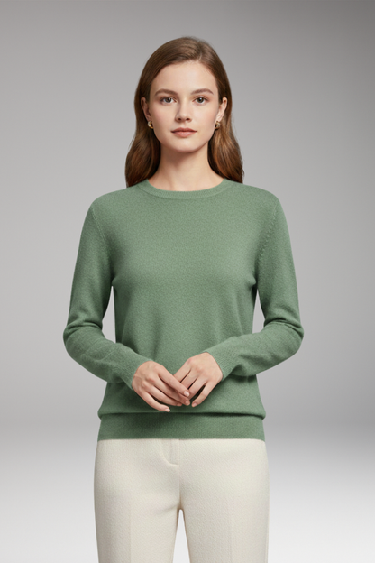 Women's Sweater with O-Neckline and Long Sleeves 11
