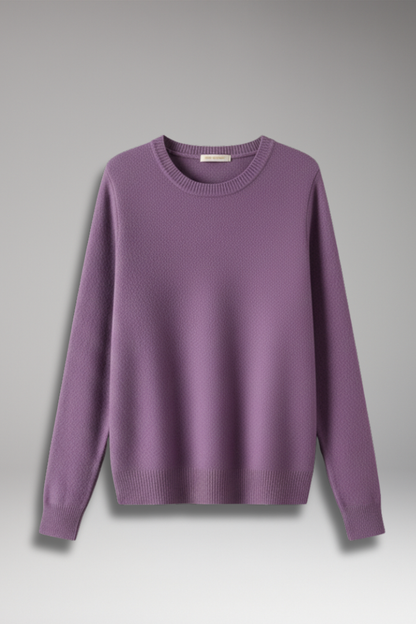 Women's Sweater with O-Neckline and Long Sleeves 1