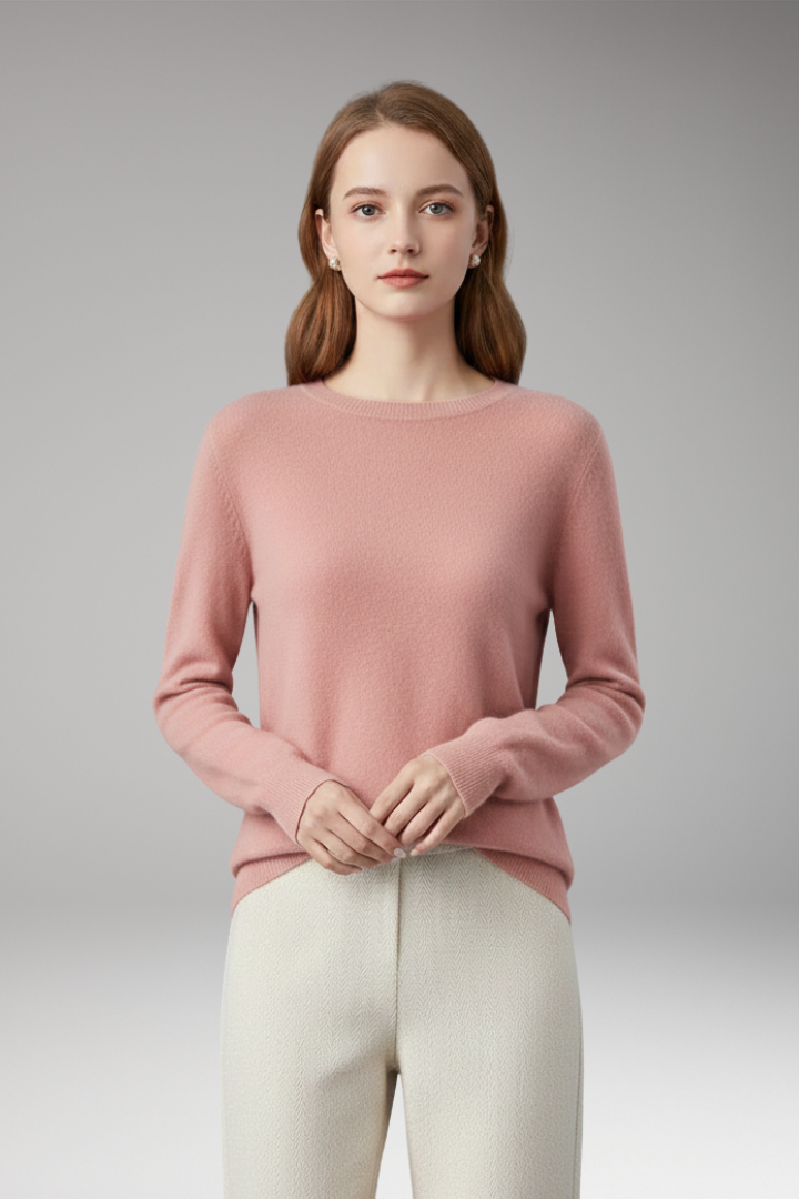 Women's Sweater with O-Neckline and Long Sleeves 5