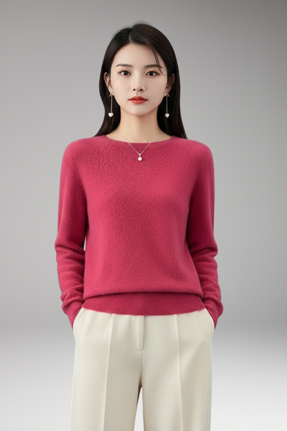 Women's Sweater with O-Neckline and Long Sleeves 9