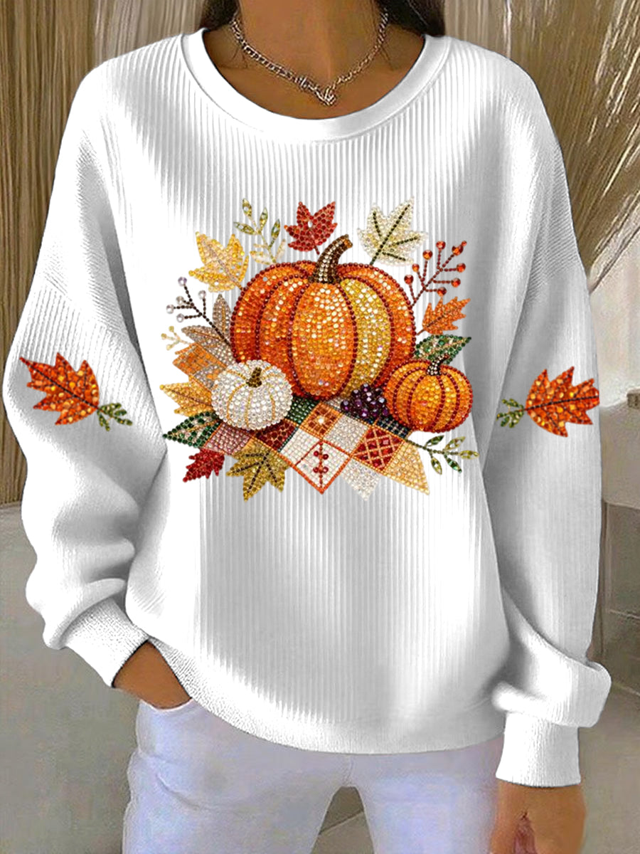 Women’s Sweatshirt | Pumpkin Graphic Design 1