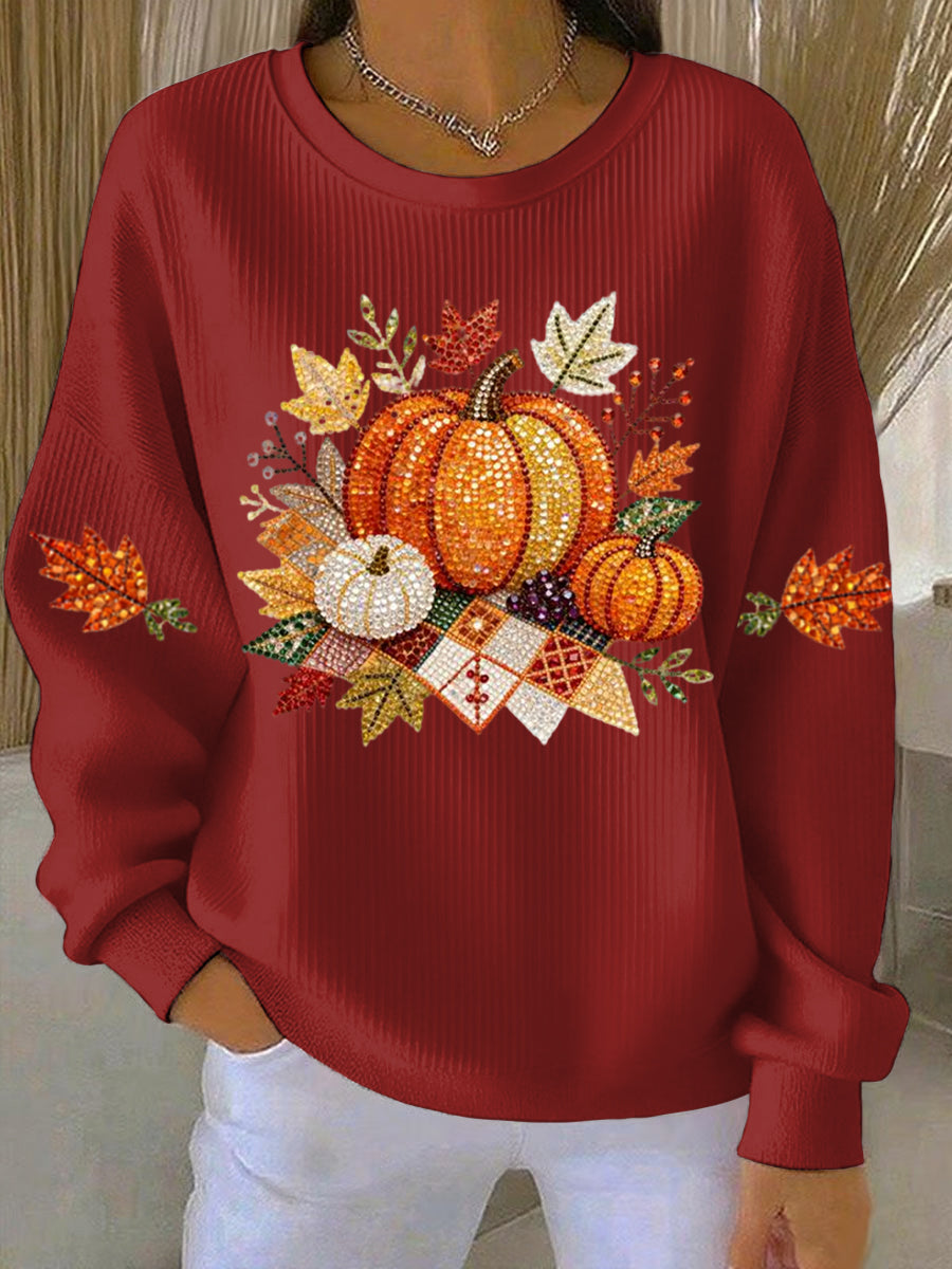 Women’s Sweatshirt | Pumpkin Graphic Design 3