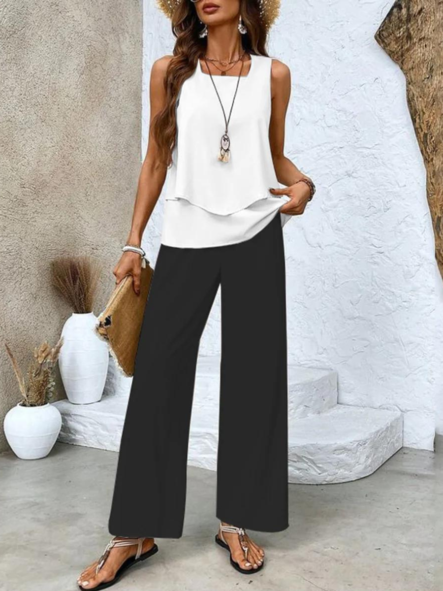 Women's Two-Piece Set | Matching Top and Pants 1