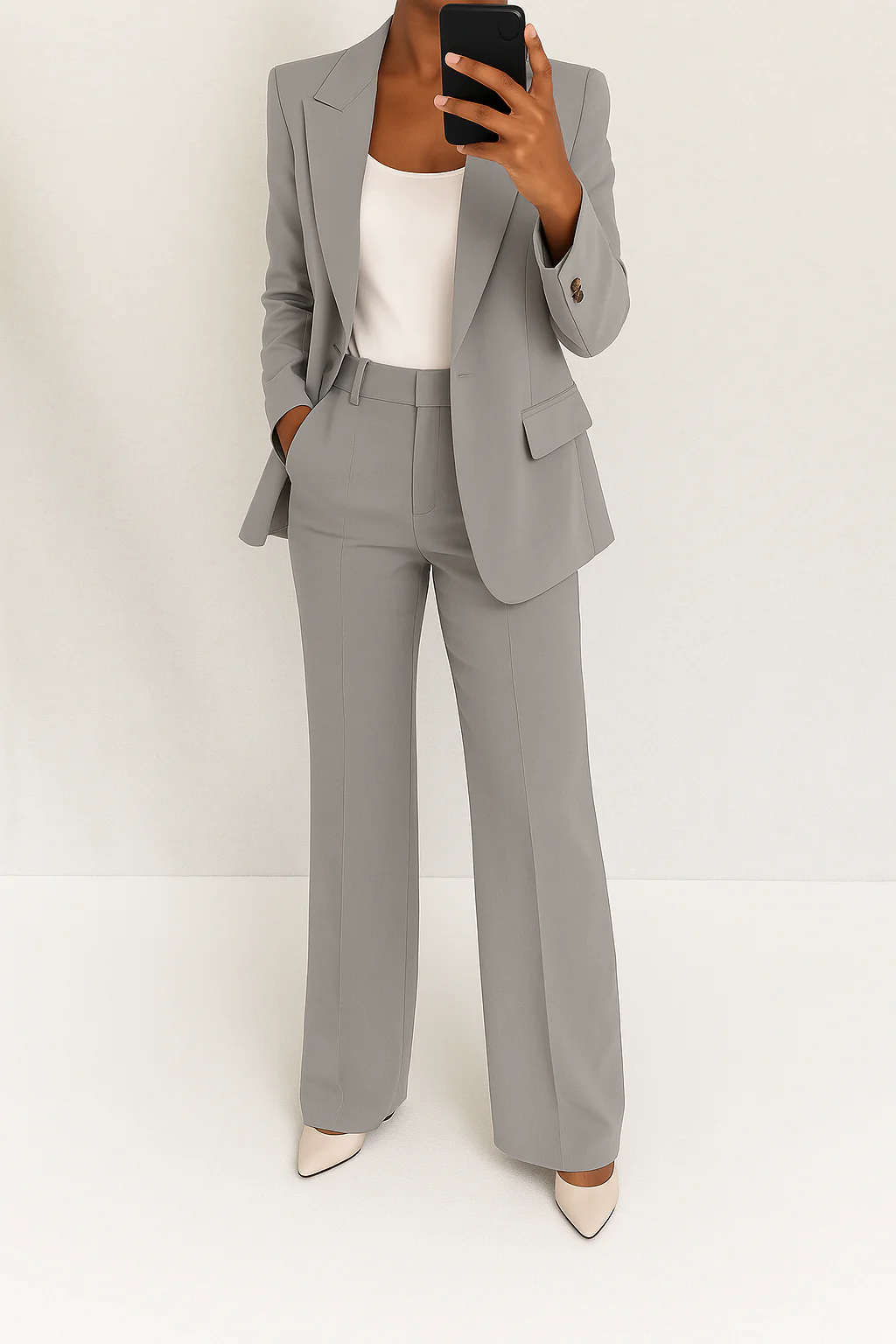 Women's Two-Piece Suit | Long-sleeve blazer and Trousers 1