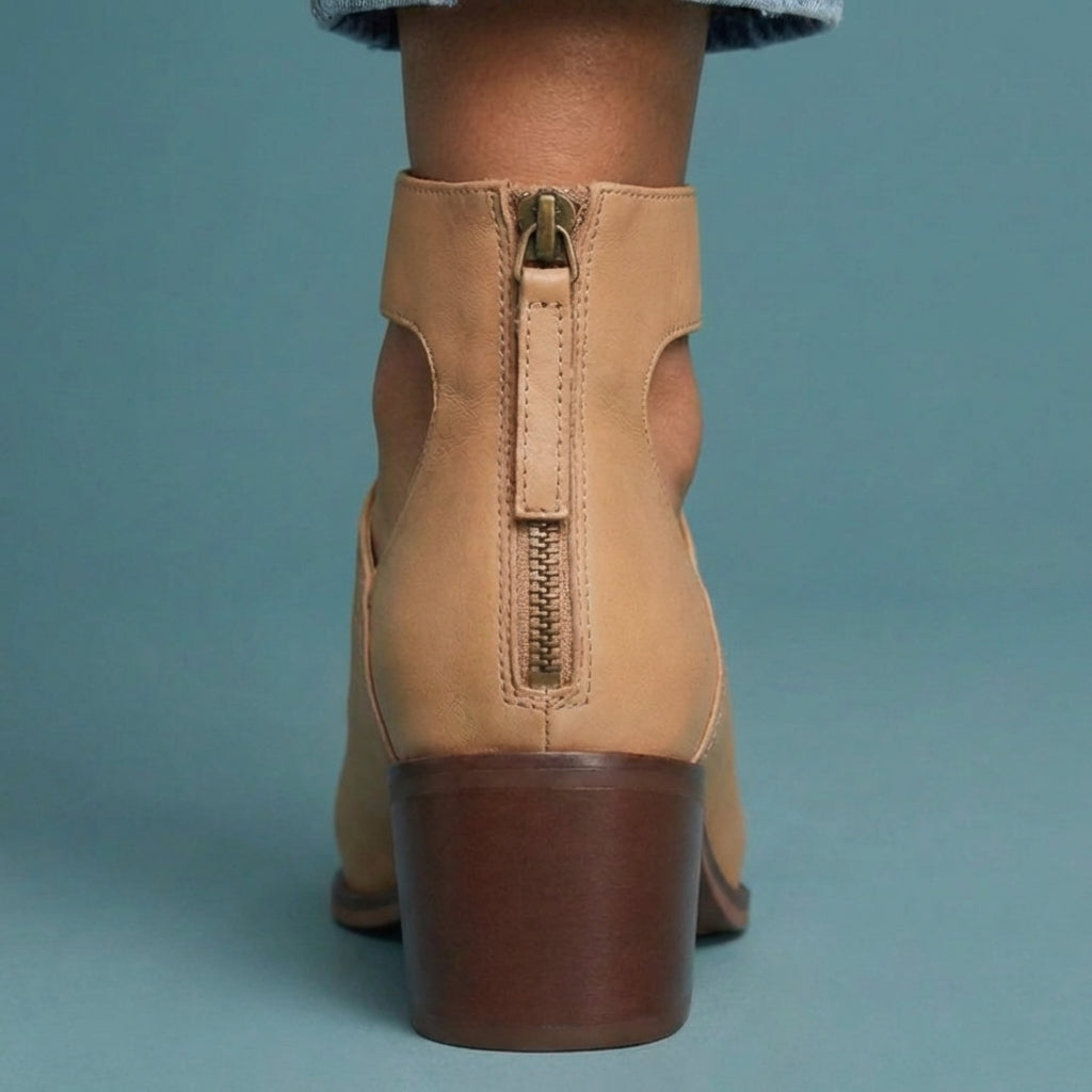 Women's Ankle Boots | Knotted Ankle Strap, Block Heel