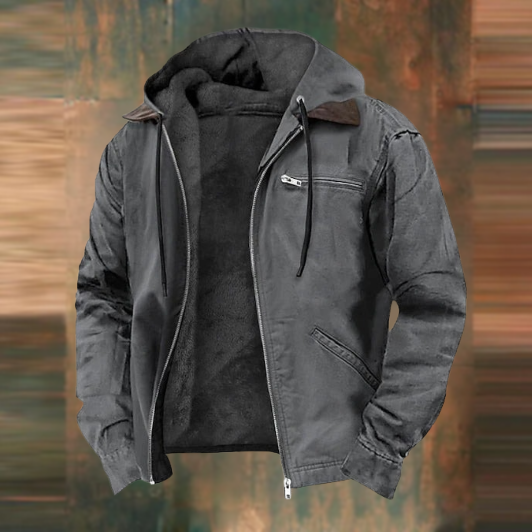 Women's Autumn Coat | Detachable Collar & Deep Pockets