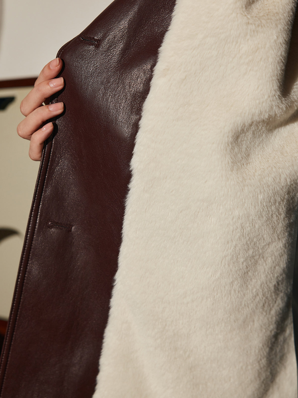 Women's Aviator Coat | Belted Waist & Cosy Lining