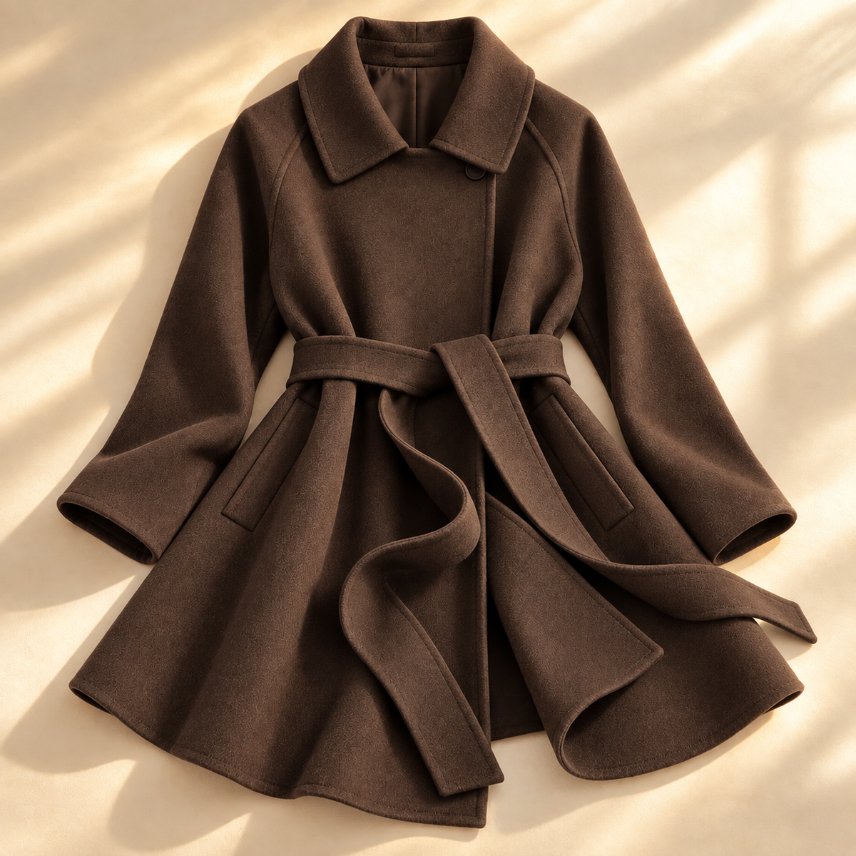 Women's Belted Coat | Waist-Defining & Flowing Fit 11