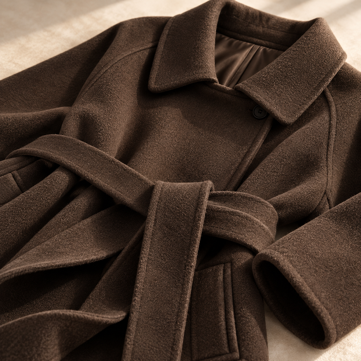 Women's Belted Coat | Waist-Defining & Flowing Fit 12
