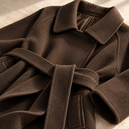 Women's Belted Coat | Waist-Defining & Flowing Fit 12