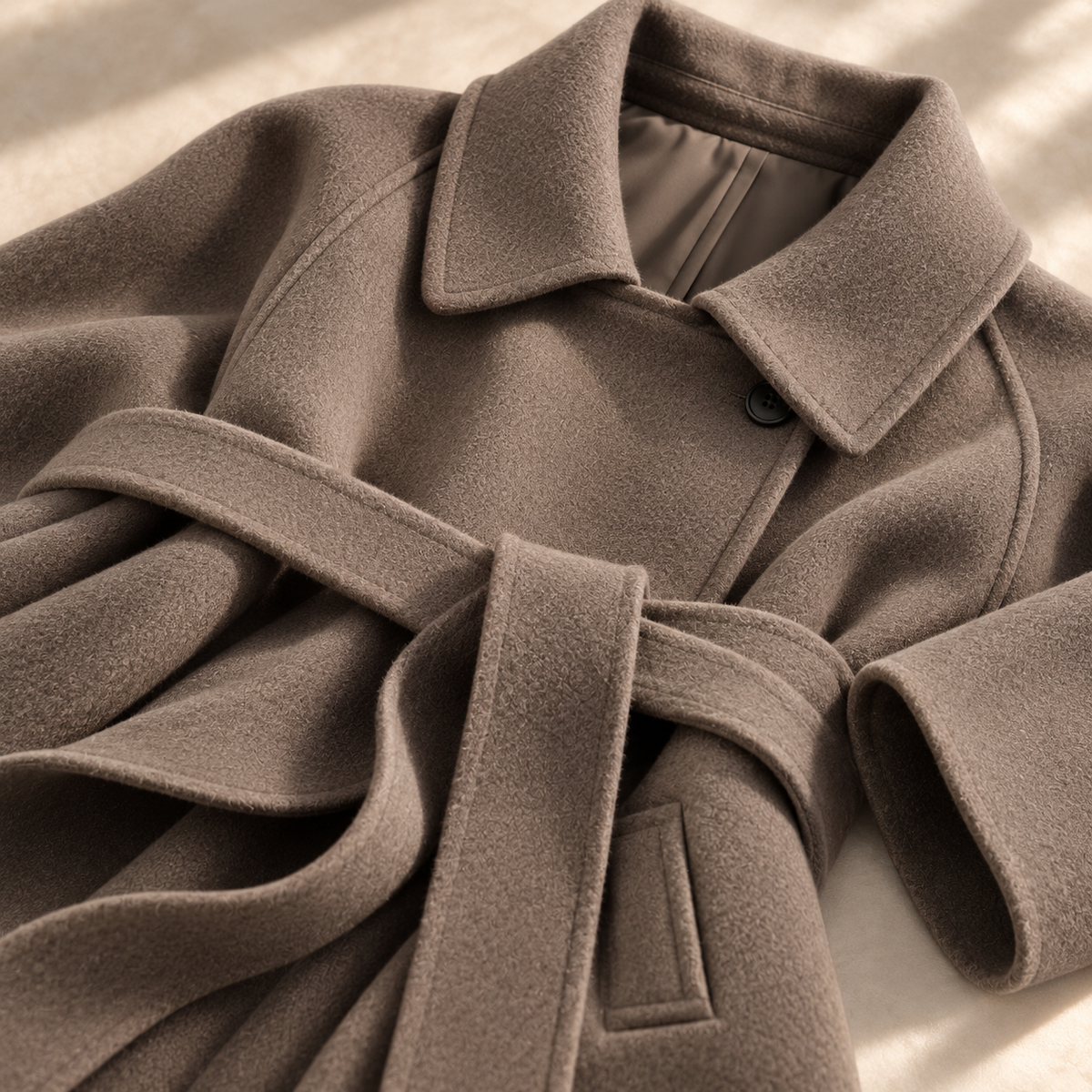 Women's Belted Coat | Waist-Defining & Flowing Fit 15