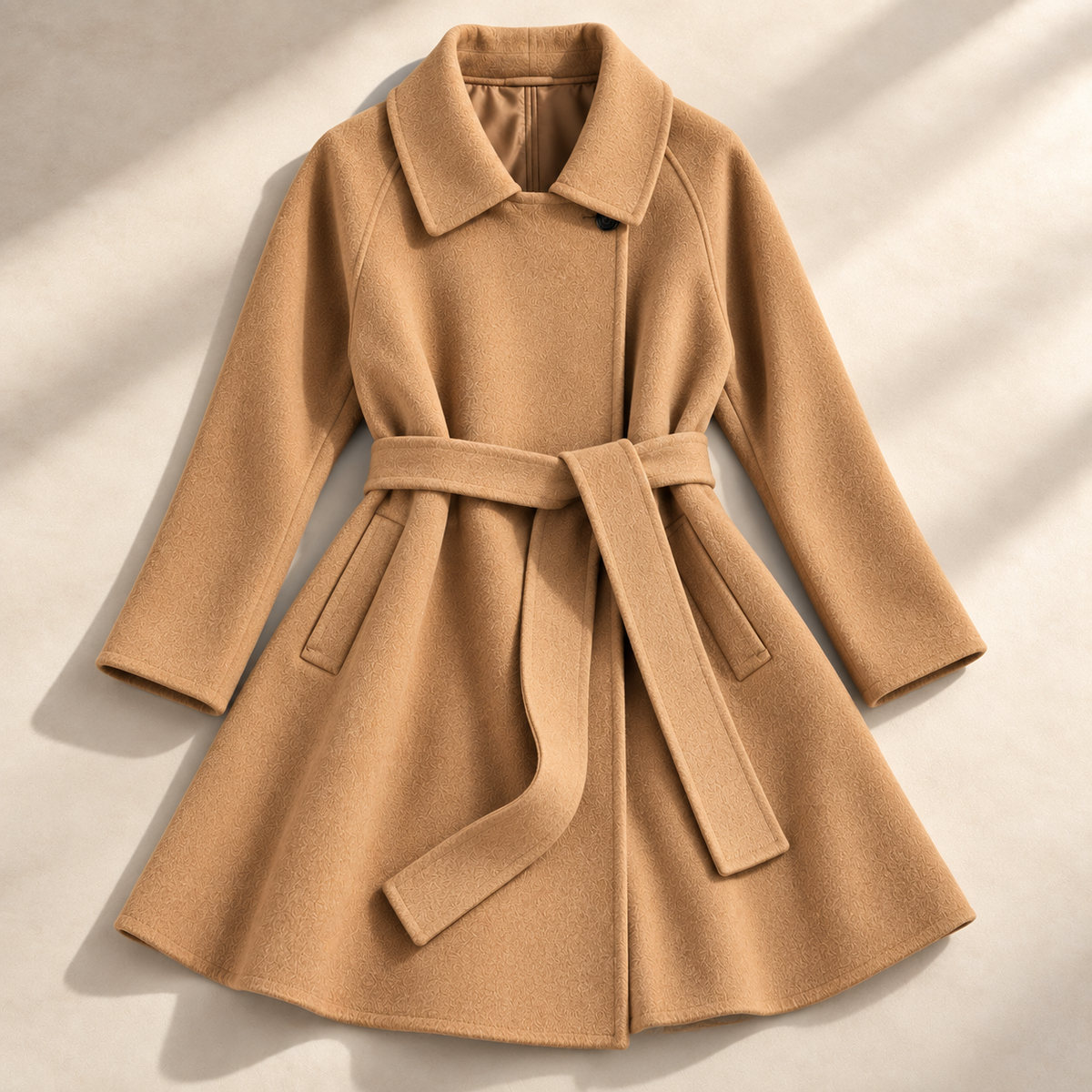 Women's Belted Coat | Waist-Defining & Flowing Fit 2