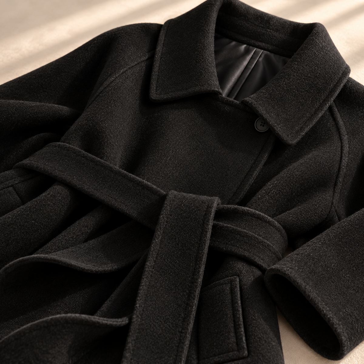 Women's Belted Coat | Waist-Defining & Flowing Fit 9