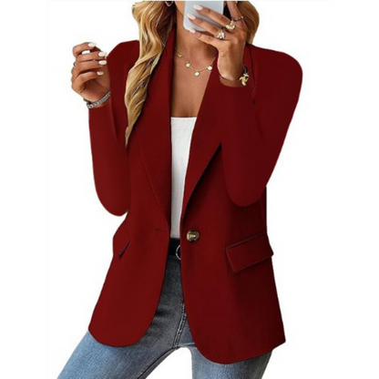 Women's Blazer | Notched Lapel, Flap Hip Pockets